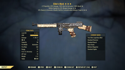 Two Shot Explosive Stealth Elders Mark