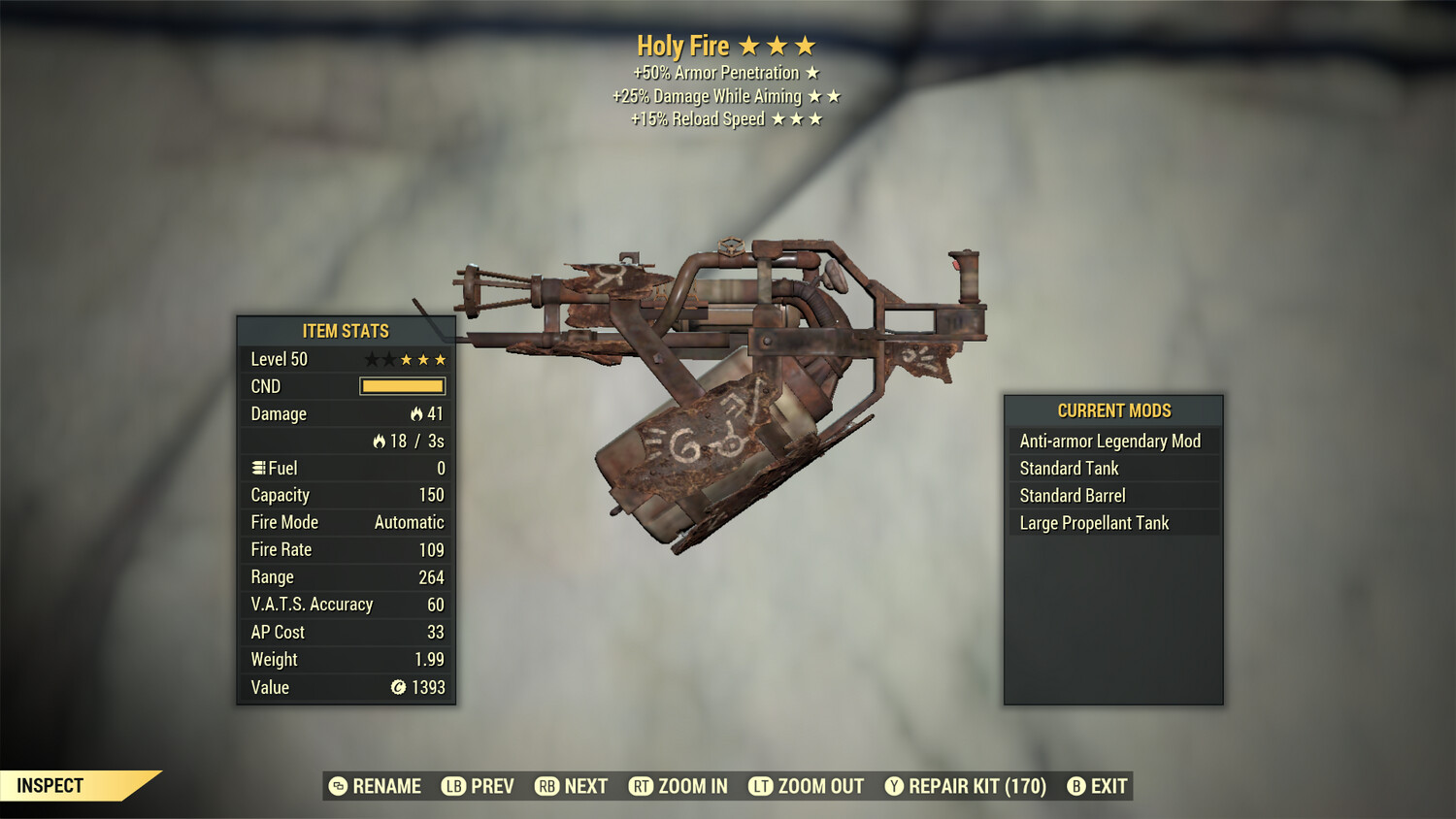 Anti Armor 25A/15r Holy Fire