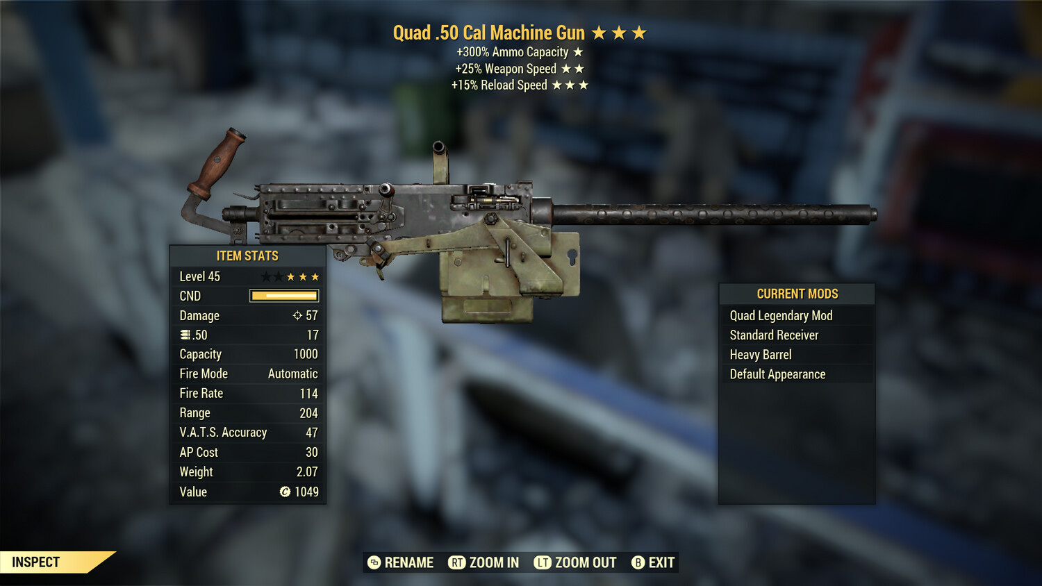 Quad 25/15r 50-cal Machine Gun