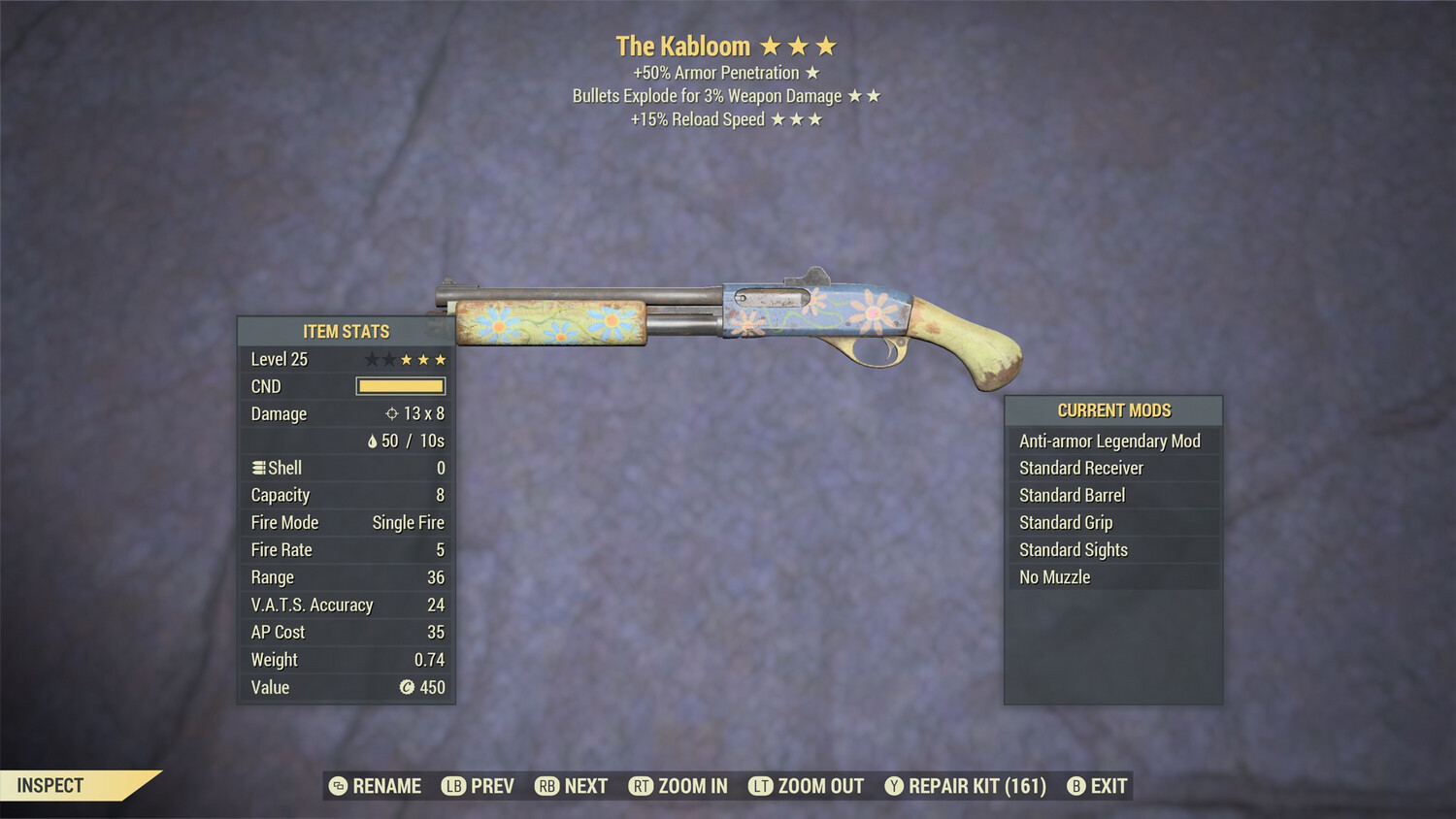 Anti Armor Explosive 15r The Kabloom Lvl 25