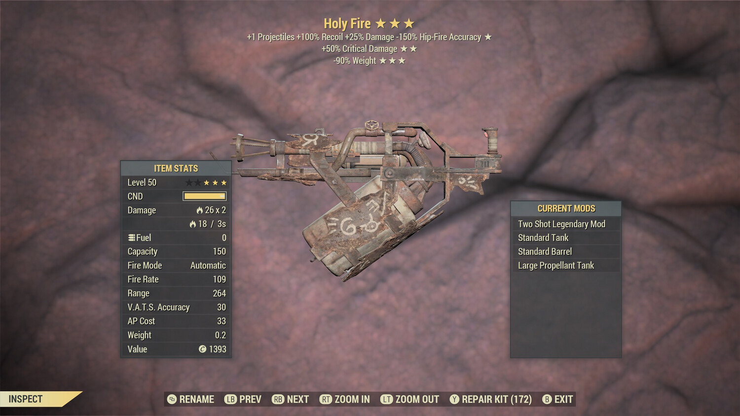 Two Shot 50/90 Holy Fire