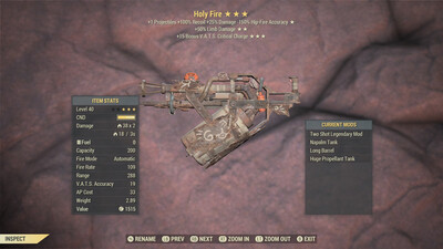 Two Shot 50L/15c Holy Fire