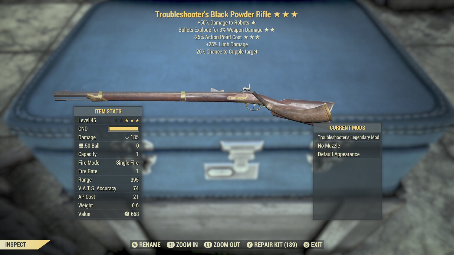 Troubleshooters Explosive 25 Black powder Rifle