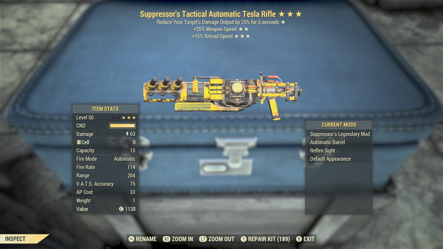 Suppressors 25/15r Tesla Rifle