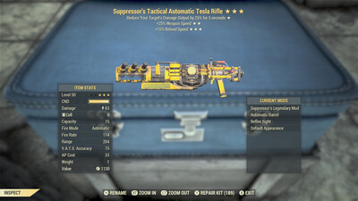 Suppressors 25/15r Tesla Rifle