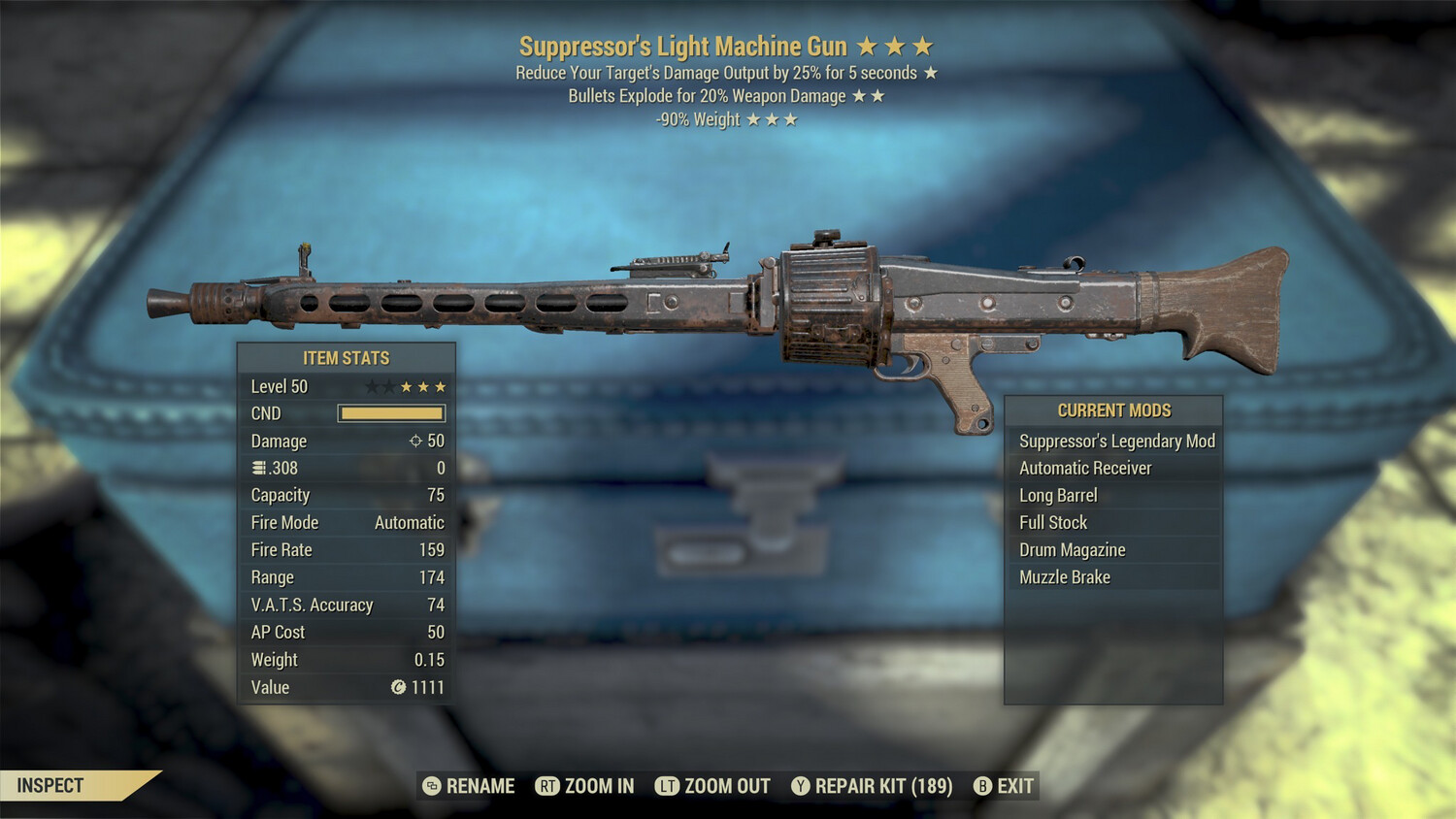Suppressors Explosive 90 Light Machine Gun