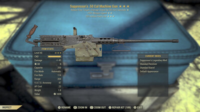 Suppressors 25/25 50-cal Machine Gun