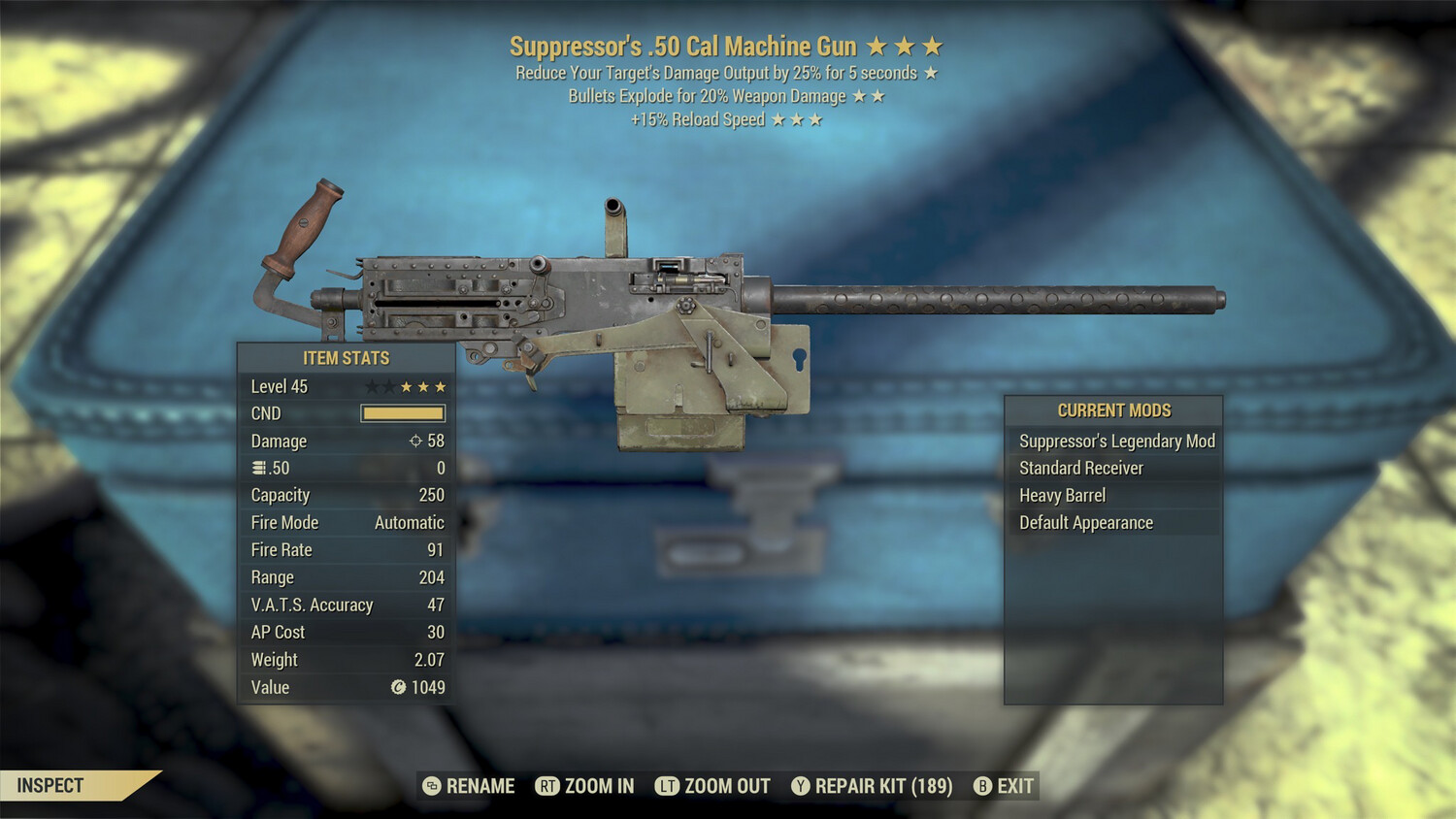 Suppressors Explosive 15r 50-cal Machine Gun