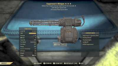 Suppressors 25/25 Minigun
