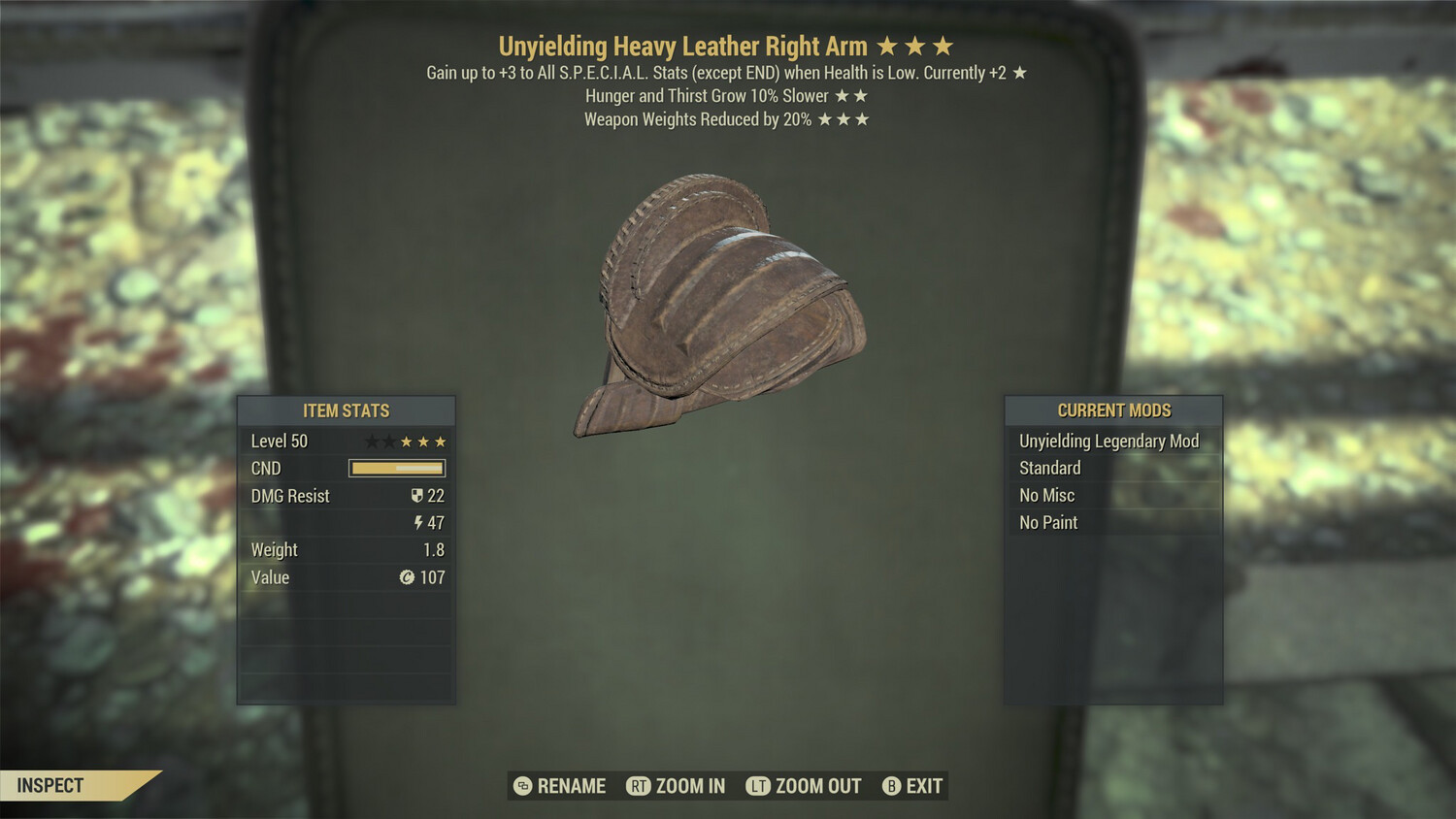 Unyielding Hunger WWR Leather RA
