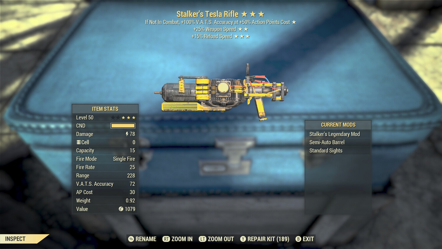 Stalkers 25/15r Tesla Rifle