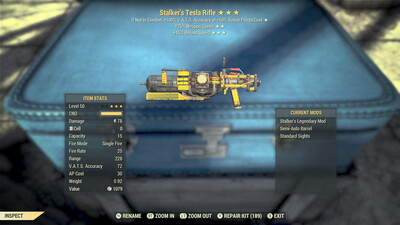 Stalkers 25/15r Tesla Rifle