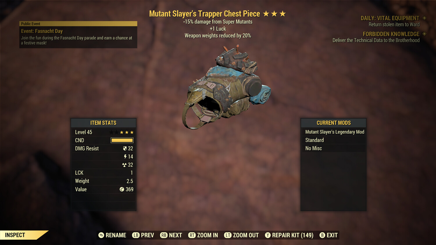 Mutant Slayers 1L WWR Trapper Torso
