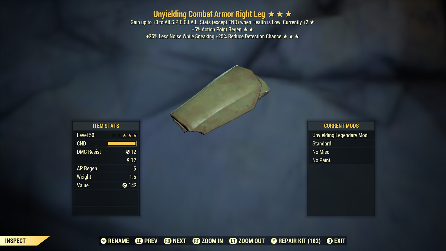 Unyielding AP HTD Combat RL