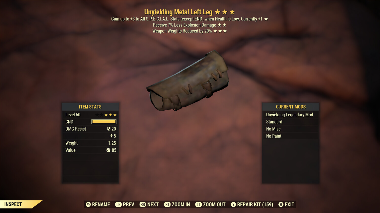 Unyielding Explosive WWR Metal LL