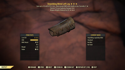 Unyielding Explosive WWR Metal LL