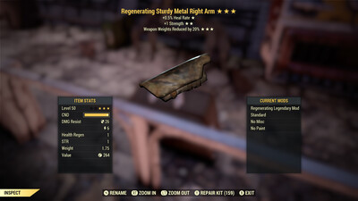 Regenerating 1S WWR Metal RA