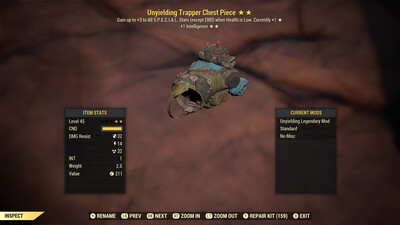 Unyielding 1 Intel Trapper Chest