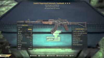 Zealots 50/25 Handmade