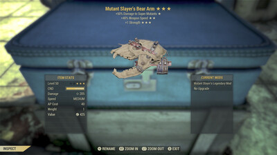 Mutant Slayers SS/1S Bear Arm