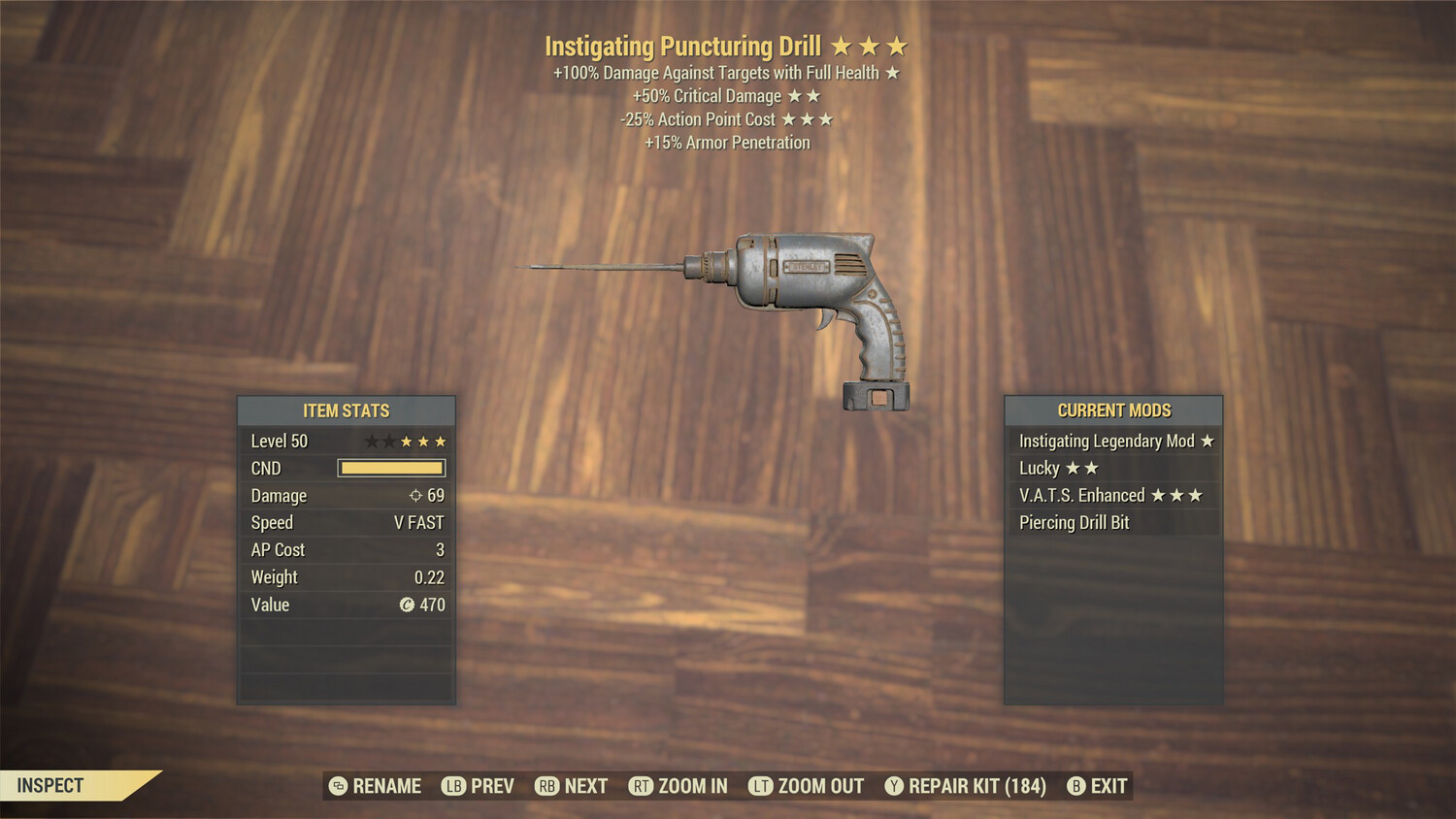 Instigating 50/25 Drill