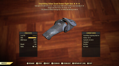 Unyielding Hunger Sentinel U Scout RA