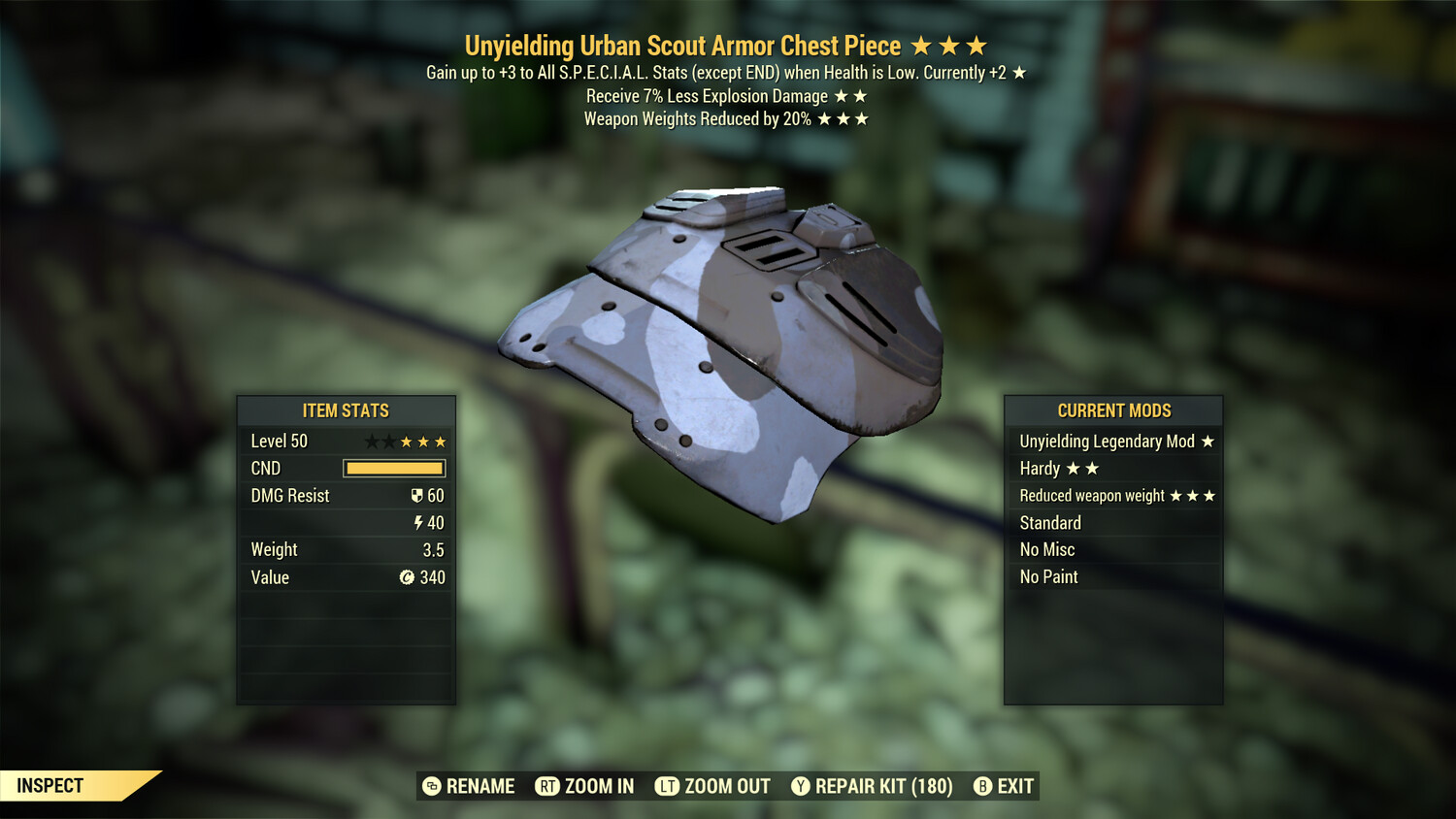 Unyielding Explosive WWR U Scout Torso