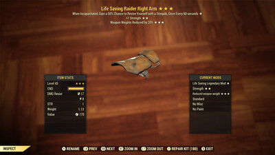 Life Saving 1S WWR Raider RA