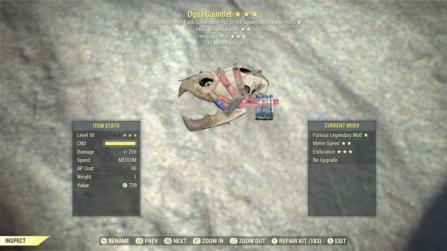 Furious SS/1E Ogua Gauntlet