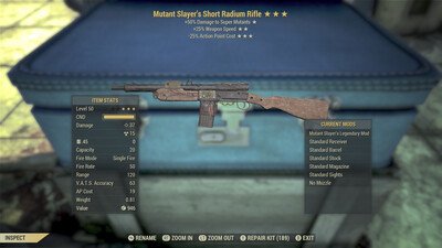 Mutant Slayers 25/25 Radium Rifle