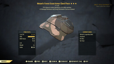 Mutants 1L Cavalier F Scout Torso