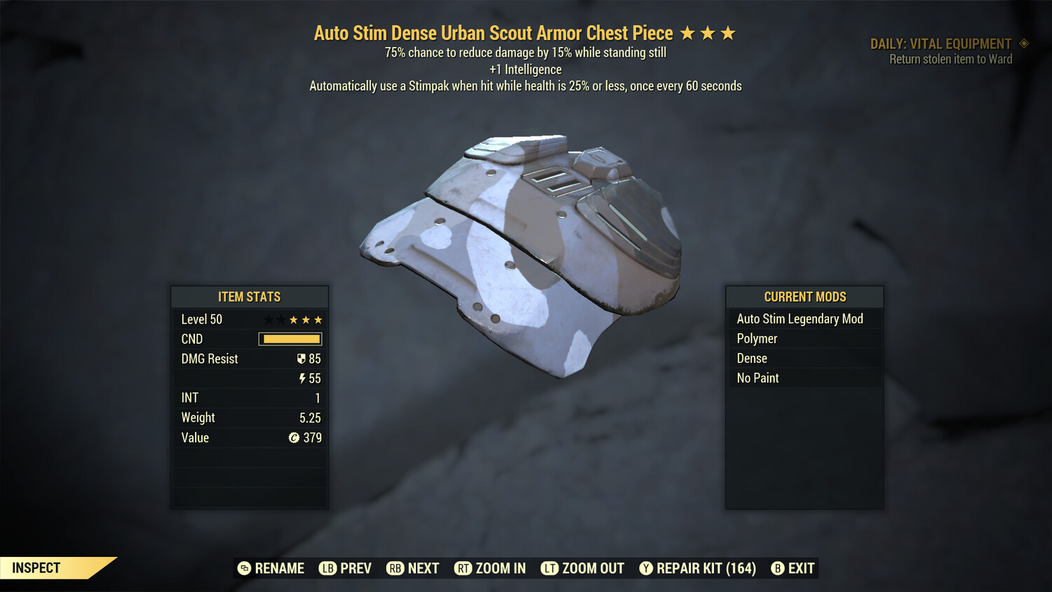 Auto Stim Intel Sentinel U Scout Torso
