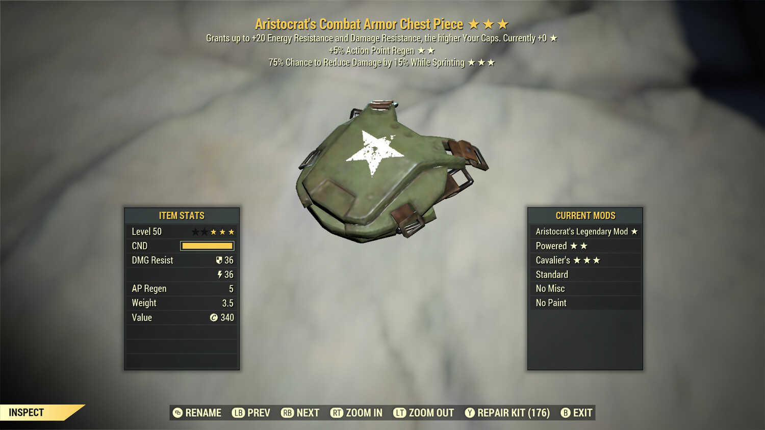 Aristocrat AP Cavalier Combat Torso