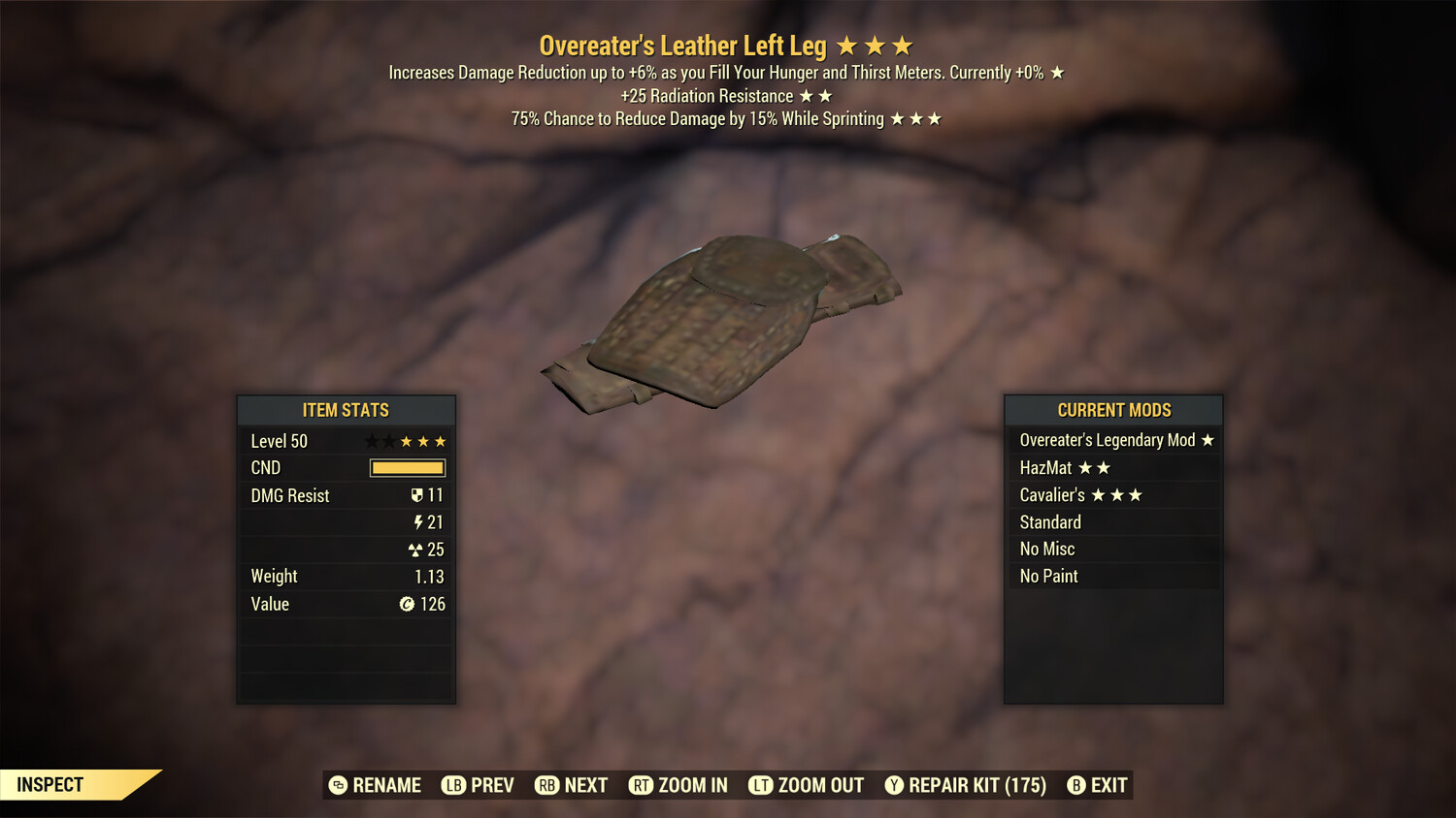 Overeaters RR Cavalier Leather LL