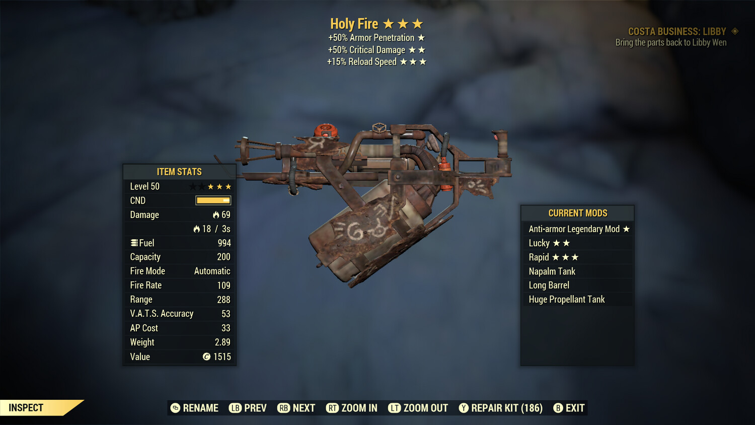 Anti Armor 50/15r Holy Fire