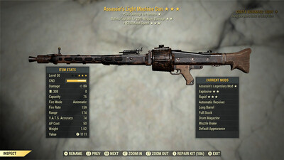 Assassins Explosive 15r Light Machine Gun