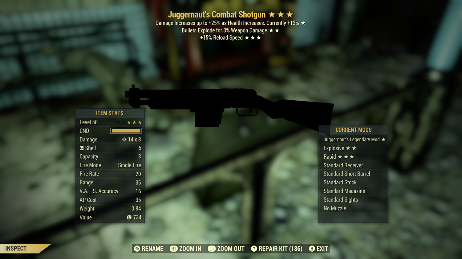 Juggernaut Explosive 15r Combat Shotgun