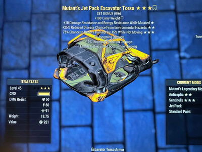 Mutant EDR Sentinel Legacy Jetpack Excavator Torso