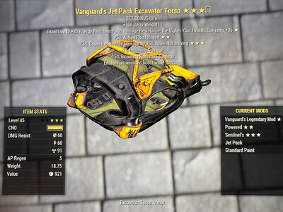 Vanguard AP Sentinel Excavator Legacy Jetpack Torso