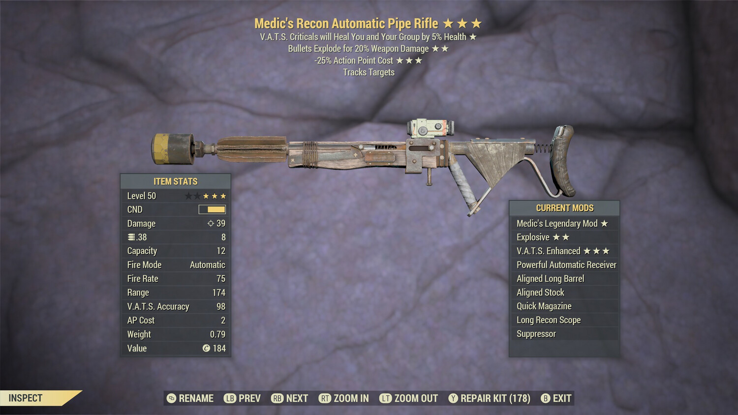 Medic Explosive 25 Pipe Rifle