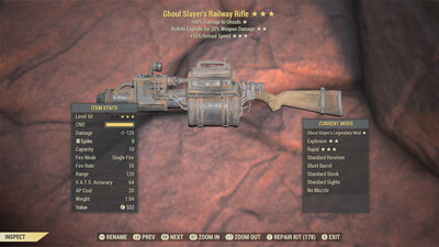 Ghoul Slayers Explosive 15r Railway Rifle