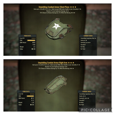 Unyielding Explosive Sentinel Combat 2/5 Set