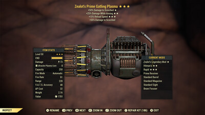 Zealots 25A/15r Gatling Plasma