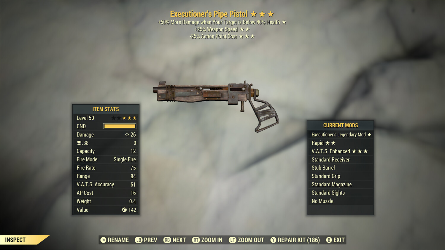 Executioners 25/25 Pipe Pistol/Rifle