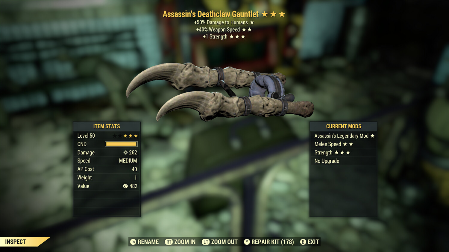 Assassins SS/1S Deathclaw Gauntlet