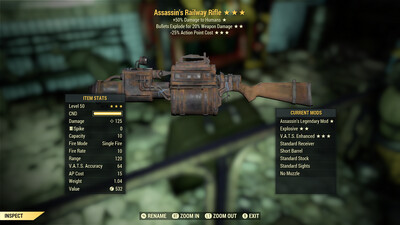 Assassins Explosive 25 Railway Rifle