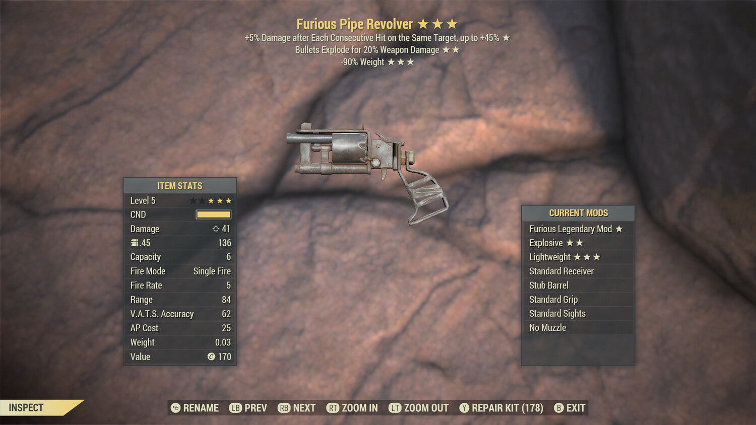 Furious Explosive 90 Pipe Revolver