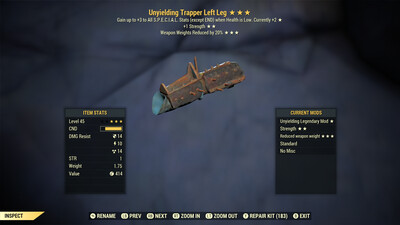 Unyielding 1S WWR Trapper LL