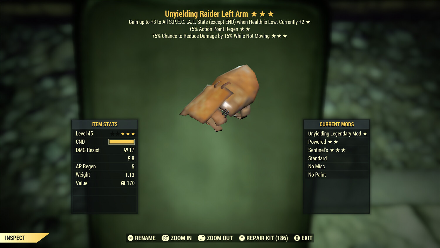 Unyielding AP Sentinel Raider LA