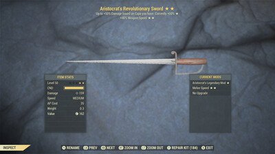 Aristocrat SS Revolutionary Sword